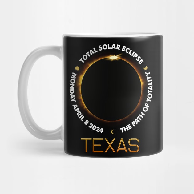 TEXAS Total Solar Eclipse 2024 American Totality April 8 by Sky full of art